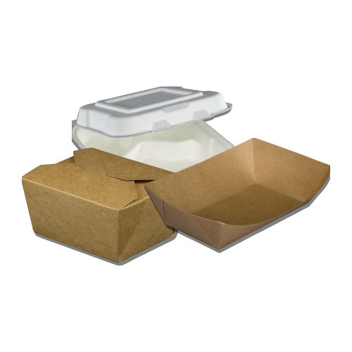 Línea BIO de Abastra — bandejas Kraft biodegradables